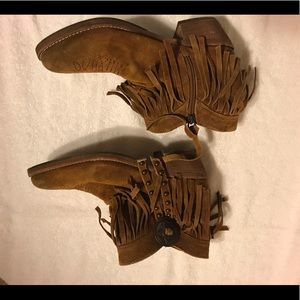 Sam Endelman fringe suede boots